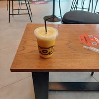 Orange lime ginger juice at JOIN Juice Bars - Katastima in Thessaloniki