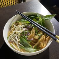 Vegan pho   at Brasserie Saigon in Paris