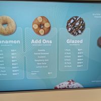 part of the menu at Happy Dough in Brisbane