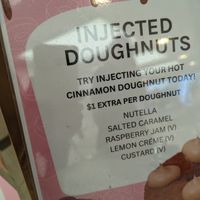"Injected" doughnuts at Happy Dough in Brisbane