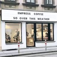   at Empress Coffee in Vienna