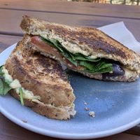 hummus toasty   at Dancing Waters Cafe in Springbrook