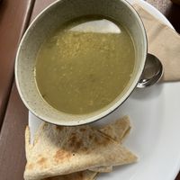 Lentil soup   at Dancing Waters Cafe in Springbrook