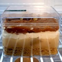 chestnut bottle cake at Vegan Forest 비건 숲 in Ansan