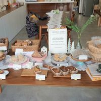 display of bakery items at Vegan Forest 비건 숲 in Ansan