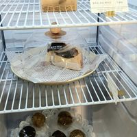 display of bakery items inside fridge at Vegan Forest 비건 숲 in Ansan