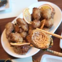 Orange chicken - inside at Camouflage in Seoul