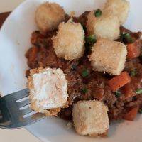 Tofu Crumble Bowl - fried tofu at Camouflage in Seoul
