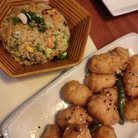 Chicken teriyaki with fried rice #Veganuary at Camouflage in Seoul
