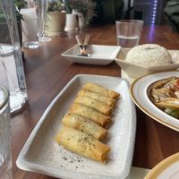 Mini spring rolls  at Camouflage in Seoul