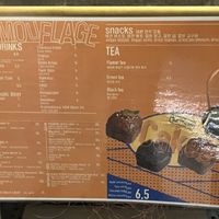 menu  at Camouflage in Seoul