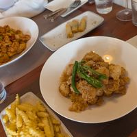teriyaki chicken & fries at Camouflage in Seoul