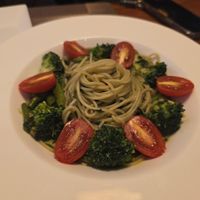 Brócoli pesto pasta  at Camouflage in Seoul