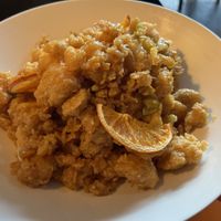 Orange chickenn  at Camouflage in Seoul