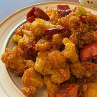 kungpao chicken (with peanuts, celery and chilli peppers) at Camouflage in Seoul