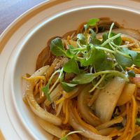 Chow mein (noodles with vegetables) at Camouflage in Seoul