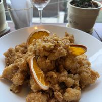 Orange chicken  at Camouflage in Seoul