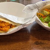 Vegan arepas (bonoñesa soya and fresca)  at Elvira 81 in Granada