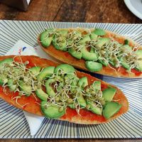 Avocado toasts : good at Elvira 81 in Granada