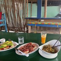 Tomato avocado toast, bruschetta, veg noodles  at Heart & Soul Cafè  in Zanzibar