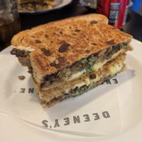 Vegan lady toastie at Deeney's in East London