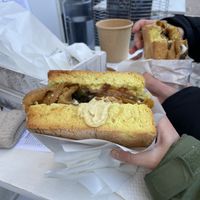 Vegan salami sandwich   at Chubbies in Ioannina