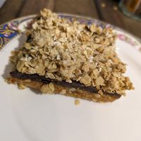 Vegan date slice at The Station Coffee Shop in Aberfoyle