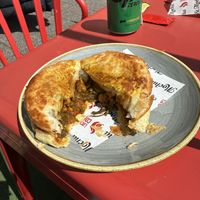 Curry pie   at The Station Coffee Shop in Aberfoyle