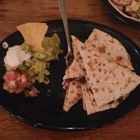 Veggie Quesadilla- vegetarian not vegan at Taco Boy in Charleston