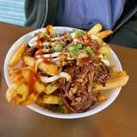 Jackfruit fries  at Ushi's Coffee Corner in Glasgow