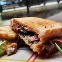 Toastie at Ushi's Coffee Corner in Glasgow