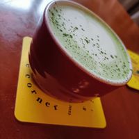 Gorgeous coffee cup at Ushi's Coffee Corner in Glasgow