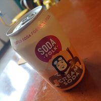 Cream soda at Ushi's Coffee Corner in Glasgow