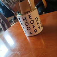 Knives and forks at Ushi's Coffee Corner in Glasgow