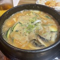 Tofu miso soup   at Hwarang Restaurant Coreen in Paris