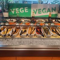 Prepared vegetables, roasted and such at Interspar Citypark in Ljubljana