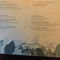 Menu at The Botanist in Lincoln