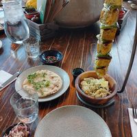 Tofu Kabab, couscous salad, slaw and flatbread at The Botanist in Lincoln
