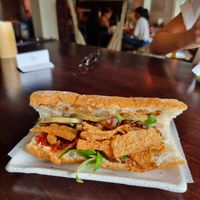 Banh mi Hoi An on French bread #Veganuary at The Joi Factory in Ho Chi Minh City