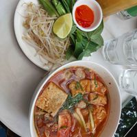 Pho with a tomato based broth at The Joi Factory in Ho Chi Minh City