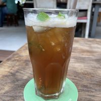 Lemongrass and calamansi iced tea, part of the banh mi/iced tea combo for 78,000 VND (plus 10% tax)  at The Joi Factory in Ho Chi Minh City