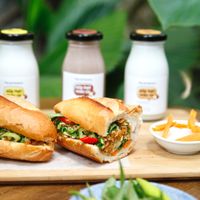 Bánh Mì and Macadamian milk at The Joi Factory in Ho Chi Minh City