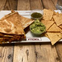 Vegan quesadilla at Tortilla - Soho in London