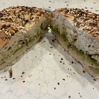 Avocado on Everything Bagell  at Kind Cafe in Fairhope