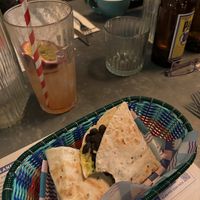 Forgot I had to take a photo so this is mid meal.  at Wahaca - Stratford in East London