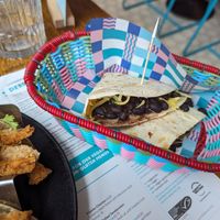 Bean quesadilla at Wahaca - Canary Wharf in East London