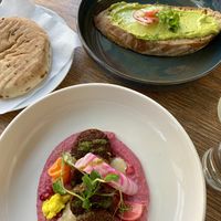 oriental vegan breakfast & avocado bread  at Edison in Vienna
