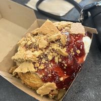 Cherry Cheesecake Cinnamon Roll  at Cinnaholic in Ann Arbor