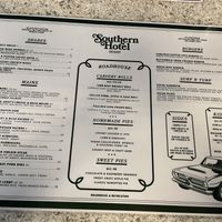 Menu  at Southern Hotel in Berry