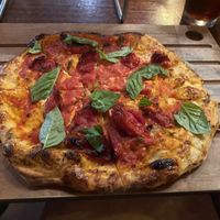 Vegan Margherita pizza   at The Luggage Room Pizzeria in Pasadena